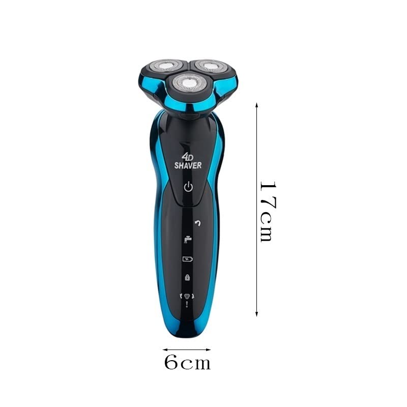 Professional Electric Head Shaver for Bald Men - USB Rechargeable Hair Clipper & Beard Trimmer Machine - Smooth Shaving for Daily Grooming & Travel (Color: 9001-D) - Perfect for Home, Gym, and Business Trips