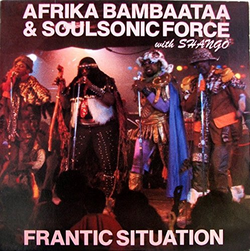 Afrika Bambaataa & Soulsonic Force with Shango - Frantic Situation Vinyl Record - Tommy Boy TB 849 - Classic Hip Hop & Electro Funk Music - Perfect for DJ Sets, Music Collectors, and Retro Parties