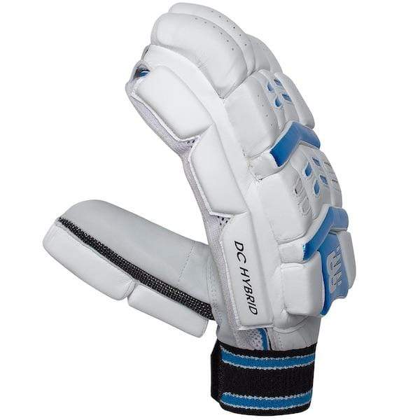 New Balance DC Hybrid Cricket Batting Gloves for Right-Handed Players - Lightweight & Durable for Practice & Matches