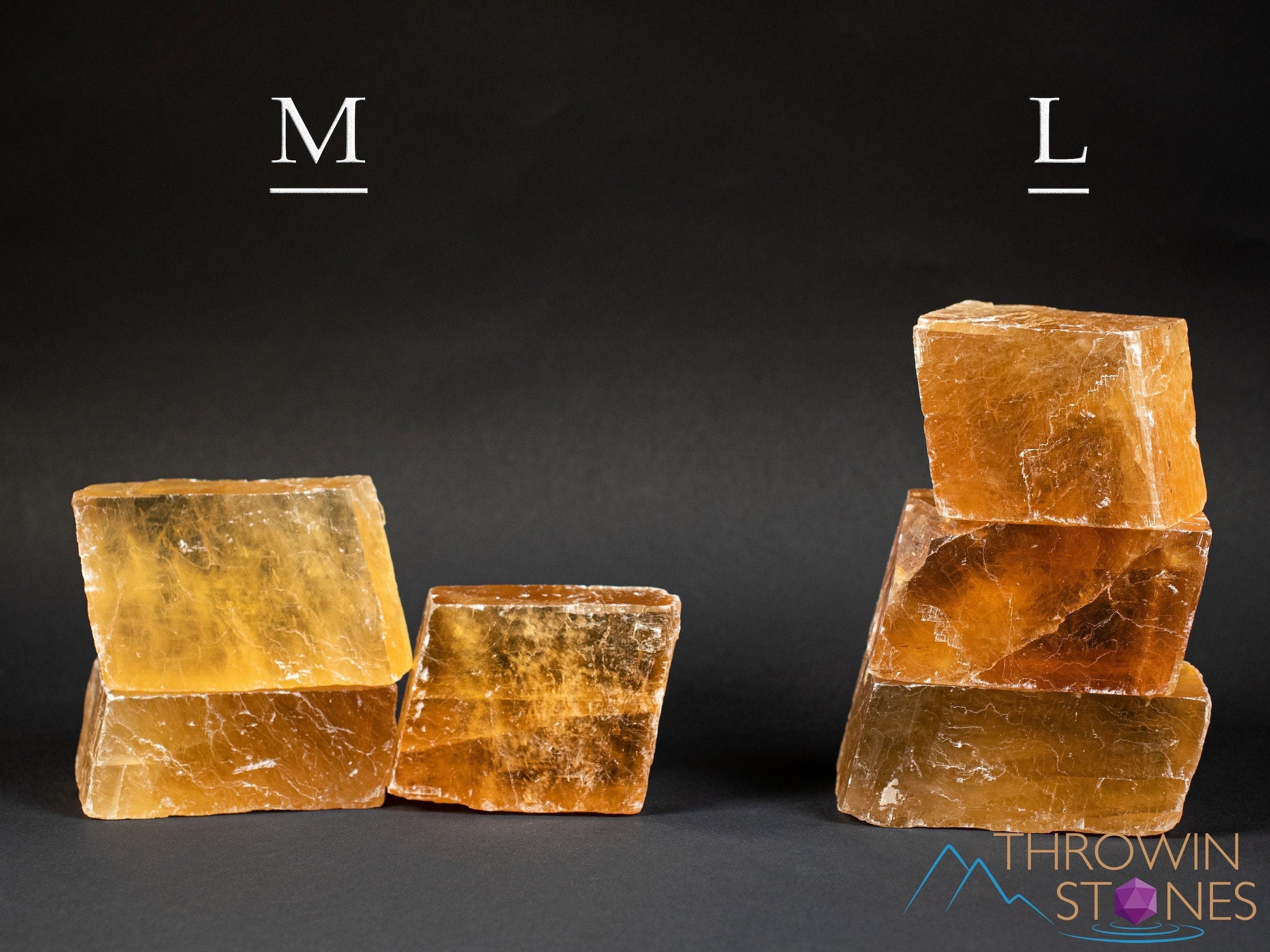 Orange Calcite Raw Crystal - Medium Rhombohedron Shape for Metaphysical Healing, Home Decor, and Crystal Collection | Perfect for Meditation, Energy Work, and Spiritual Decor (E1461)