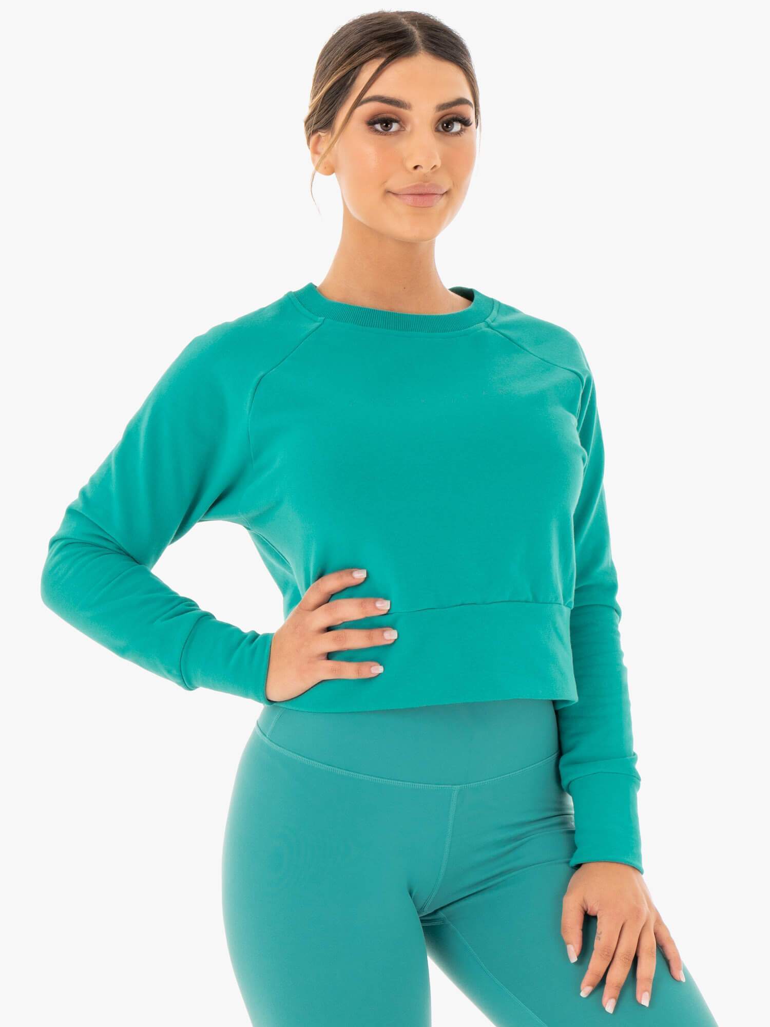 Motion Sweater in Teal - Stylish & Comfortable Knitwear for Casual Outings & Cozy Evenings | Perfect for Fall & Winter Fashion