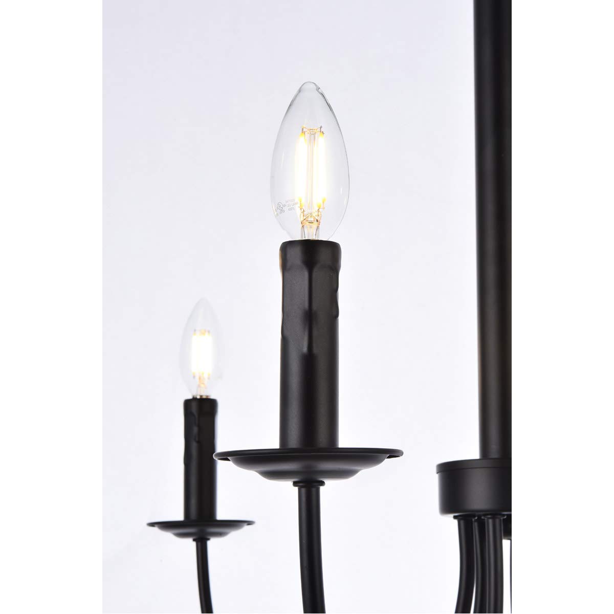 Black Brielle 6-Light Modern Ceiling Pendant - Indoor Home Decor for Living Room, Dining Room & Bedroom Lighting