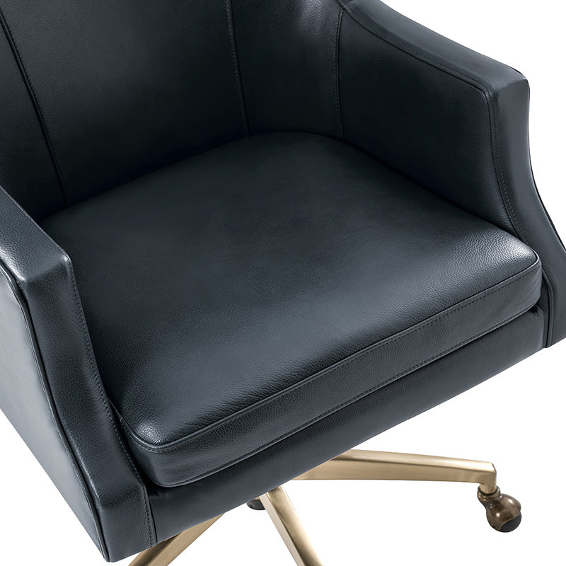 Premium Elodio Office Chairs with Genuine Leather - Ergonomic Executive Desk Chair for Home & Business Workspaces