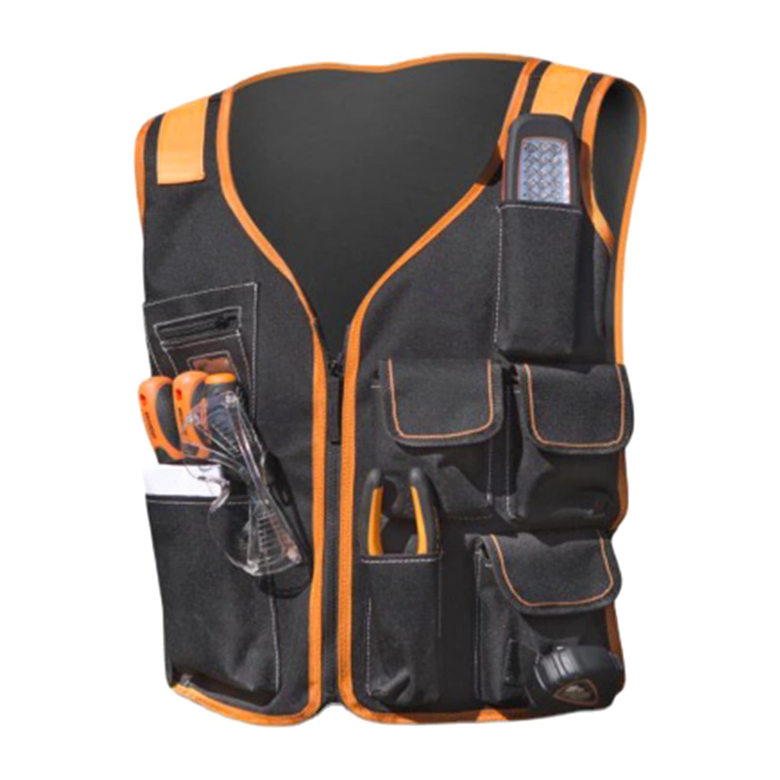 Lightweight Work Vest for Carpenters - Large Capacity Tool Vest with Customizable Pouches | Durable & Practical Tool Holder for Construction, Woodworking & DIY Projects