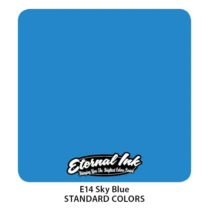 Premium Sky Blue 1oz Eternal Ink for Tattoos - Long-Lasting, Vibrant & Safe for Professional & DIY Use