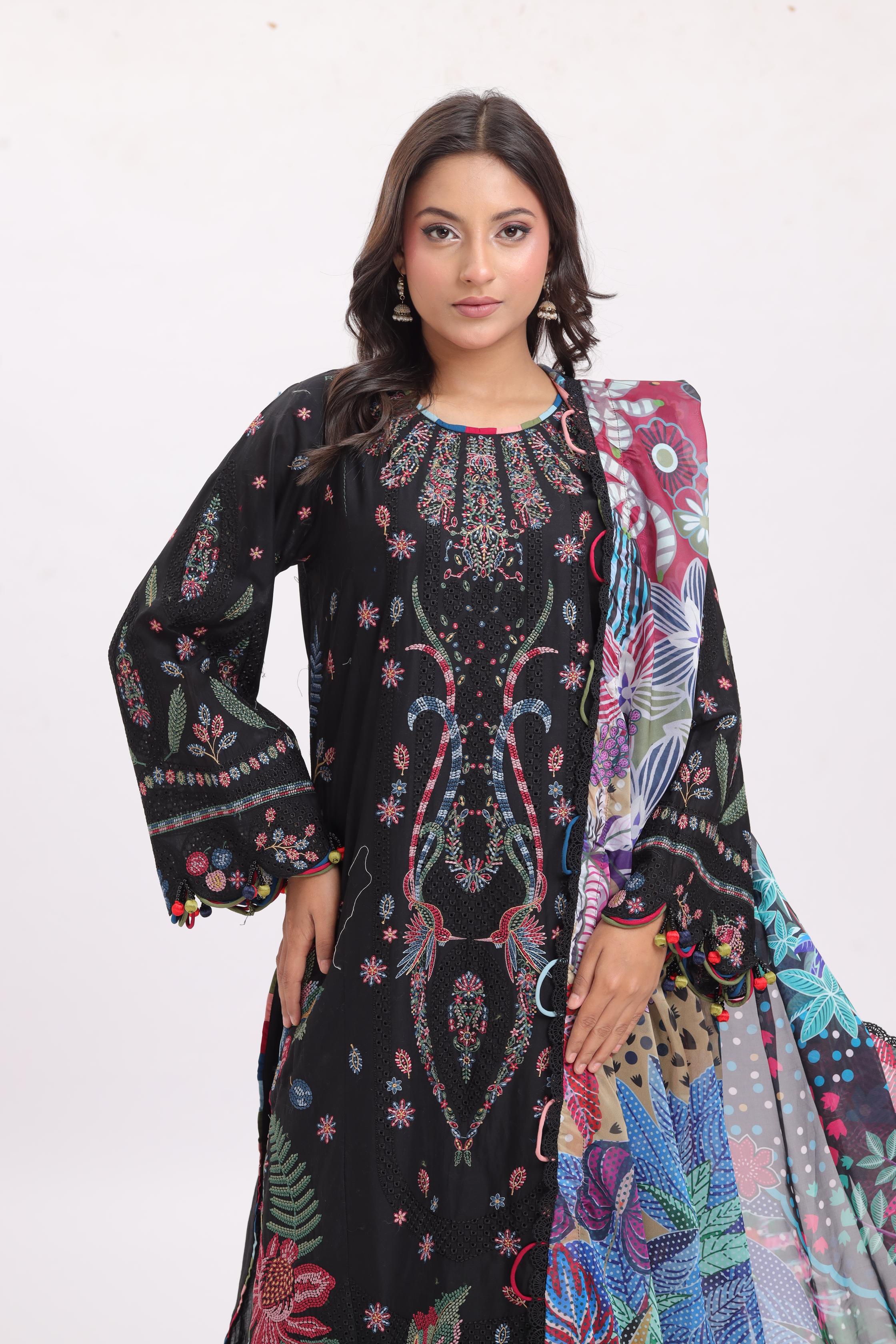 Jazmin Shahkaar Luxury Lawn Stitched Suits - Premium Designer Collection for Women | Perfect for Weddings, Parties & Special Occasions