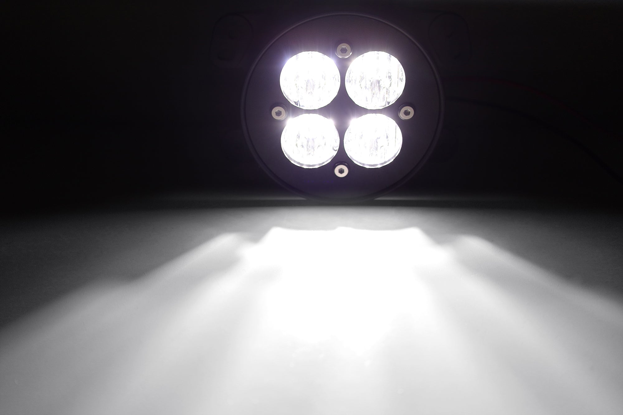 24W LED Wide Angle Flood Beam Fog Light Kit with Clear Lens for Jeep Dodge - Perfect for Off-Roading, Night Driving & Adverse Weather Conditions