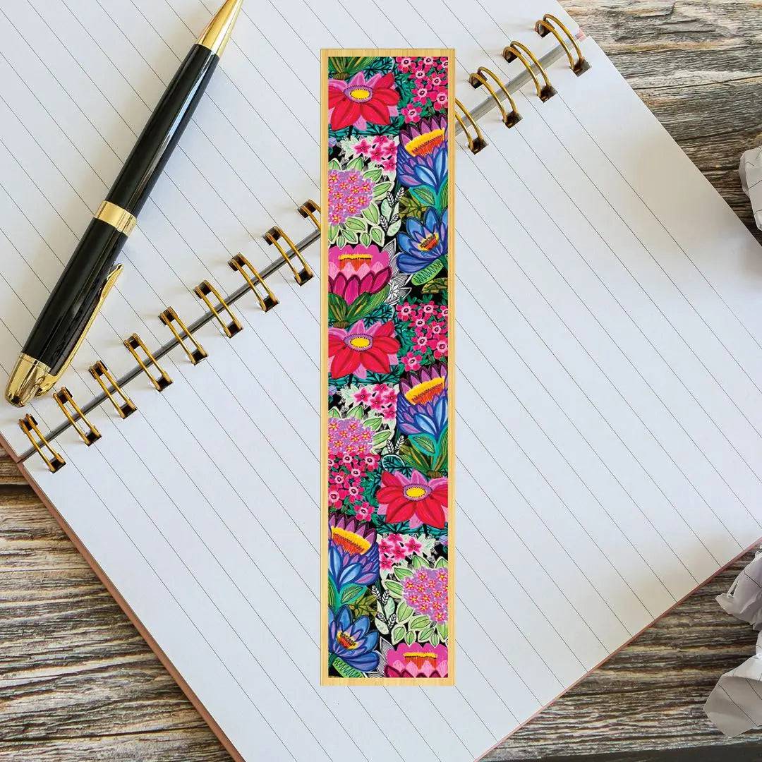 Lotus Flower Wooden Bookmark - Handmade Australian Wood Bookmark for Readers, Book Lovers & Gifts - Perfect for Reading, Book Clubs & Literary Gifts