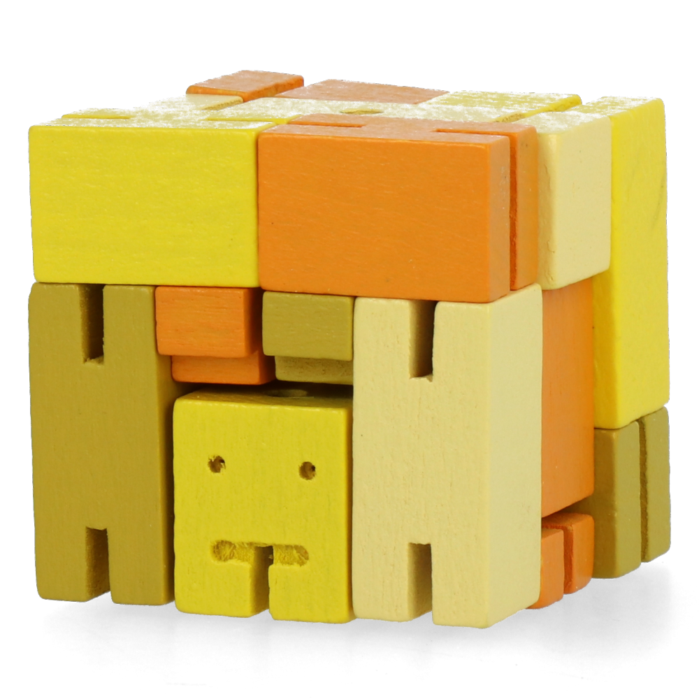 Cubebot Micro Yellow Multi - Fun Mini Robot Toy for Kids, Adults, Collectors | STEM Learning, Desk Decor, Stress Relief, Gift Idea
