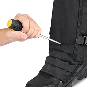 TREKMASTER Snake Guard Chaps for Hunting - Waterproof Snake Bite Protection Gaiters for Legs | Ideal for Hiking, Camping & Outdoor Adventures