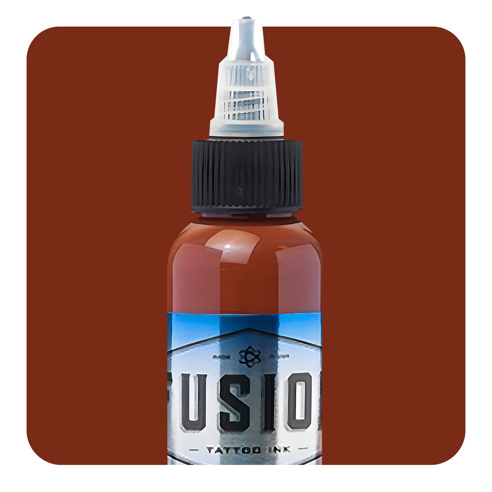 Premium Burnt Sienna Tattoo Ink for Professional Artists - 1oz/4oz/8oz Sizes - Vegan & Long-Lasting - Perfect for Realism, Portrait & Watercolor Tattoos