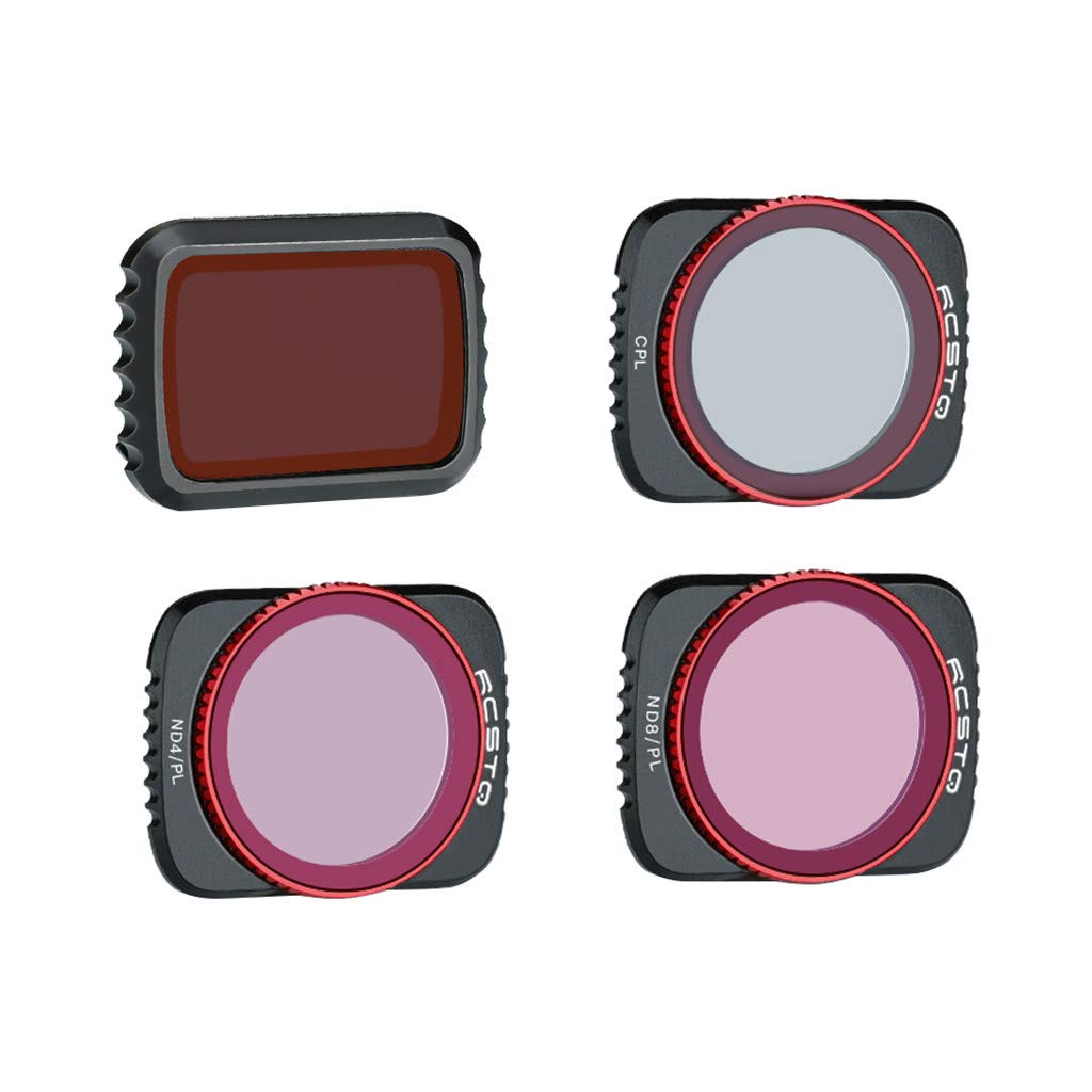 DJI Mavic Air Camera Lens Filter Kit - CPL, ND4PL, ND8PL Optical Filters for Aerial Photography - Compatible with Mavic Air Drone - Perfect for Landscape, Travel & Professional Drone Videography