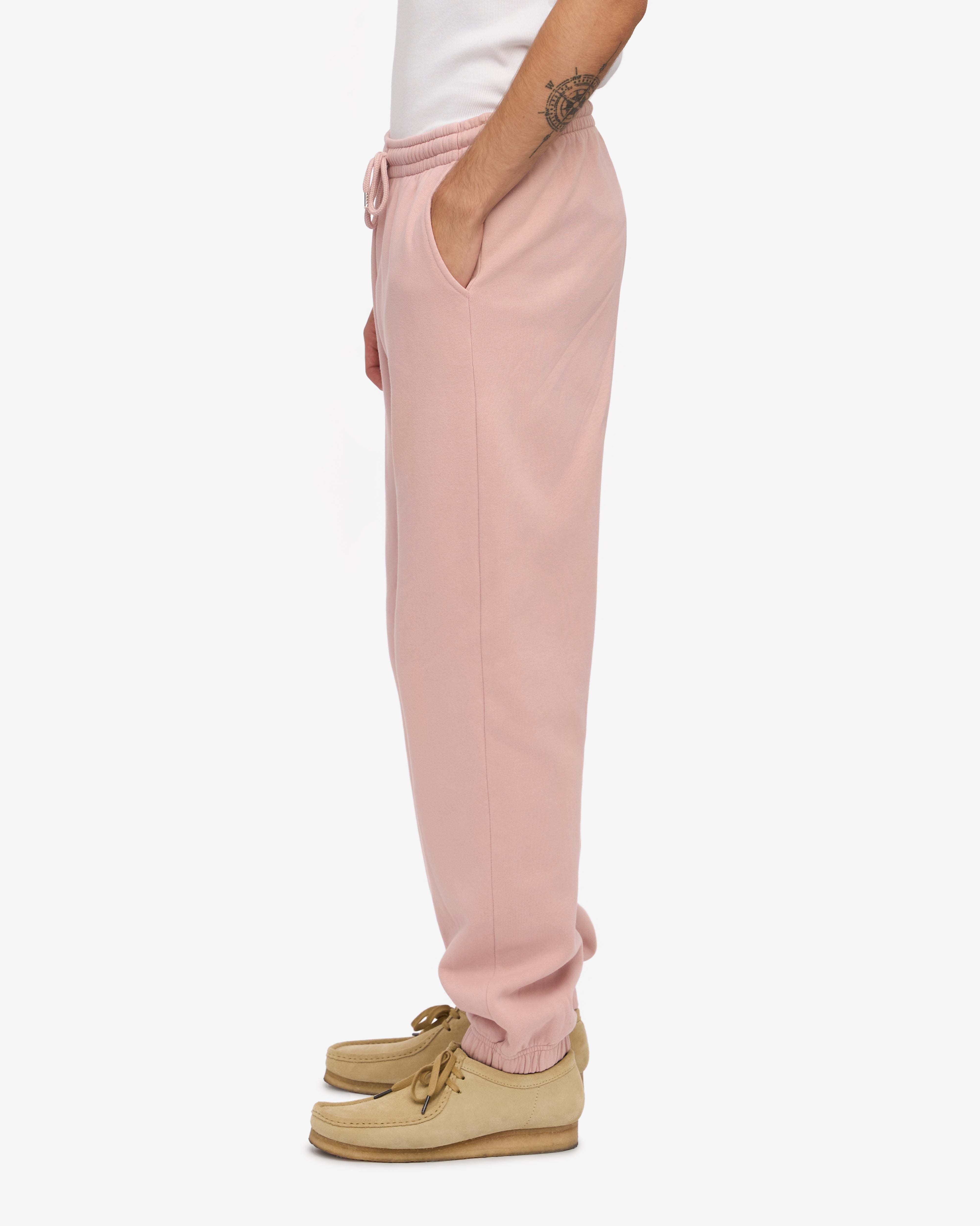 Organic Cotton Sweatpants for Women - Soft & Comfortable Faded Pink Lounge Pants - Perfect for Yoga, Running & Relaxing at Home