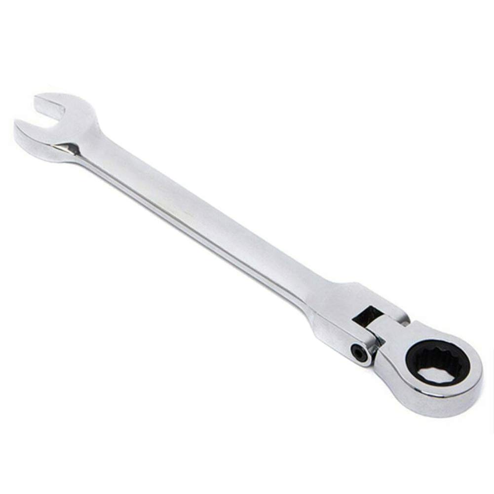 1 Piece Ratchet Wrench Set - Flexible Bike Repair Tool with Torque Gears - Chromed Vanadium Steel Dual-Purpose Spanner for Home, Garage & Outdoor Maintenance