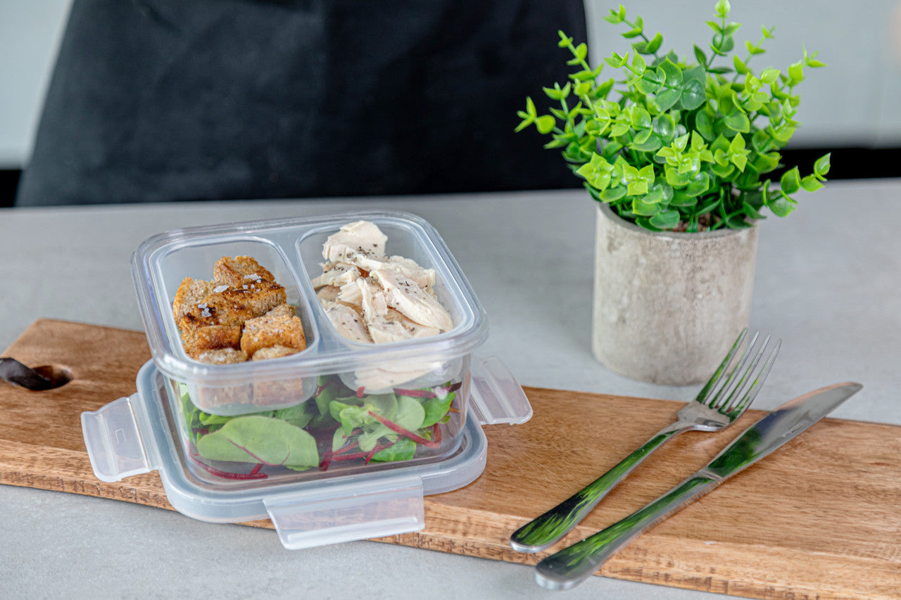 MasterClass Eco-Friendly Snap Containers - Airtight Food Storage Set (Various Sizes) - Perfect for Meal Prep, Pantry Organization & Kitchen Storage