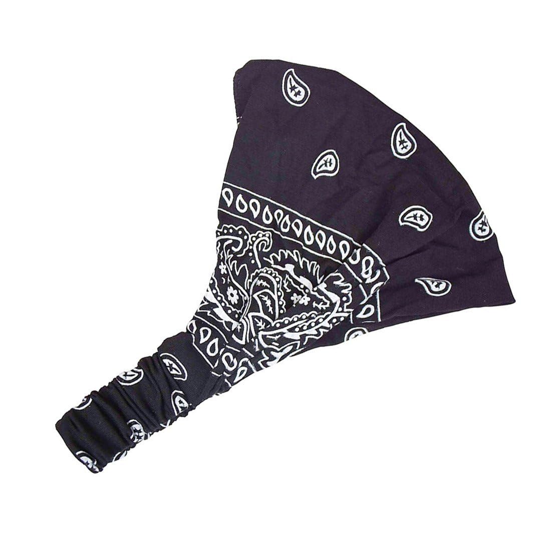 Motique Stretchy T-Shirt Fabric Bikers Bandana Set of 6 - Wide & Comfortable Headwraps for Fitness, Yoga, Outdoor Activities, and Sports