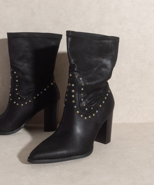 Western Studded Boots for Women - Stylish Cowgirl Ankle Boots with Metal Studs | Perfect for Country Concerts, Rodeos & Western Fashion Outfits