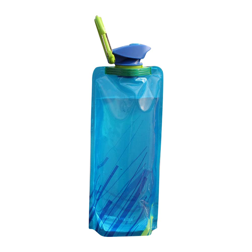 SEEROOTOYS Collapsible Water Bottle 700ML - BPA Free, Reusable & Leak Proof - with Carabiner Clip for Outdoor Sports, Gym, Hiking, Camping & Travel - Perfect for Workout, Backpacking and Daily Hydration