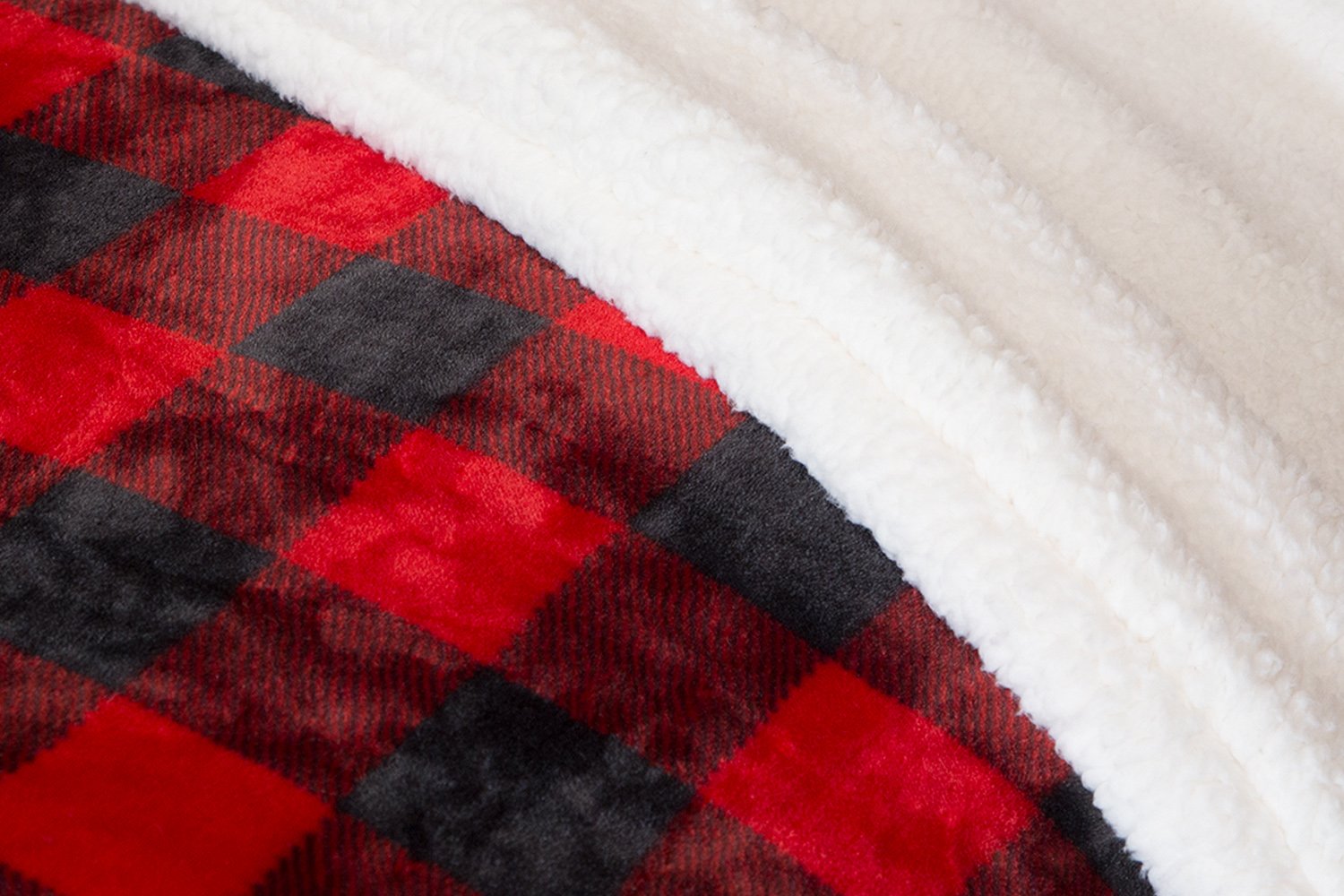 Carstens Lumberjack Red Plaid Flannel Bedding Set King Size - Cozy Winter Bed Sheets for Cabin, Lodge & Rustic Home Decor