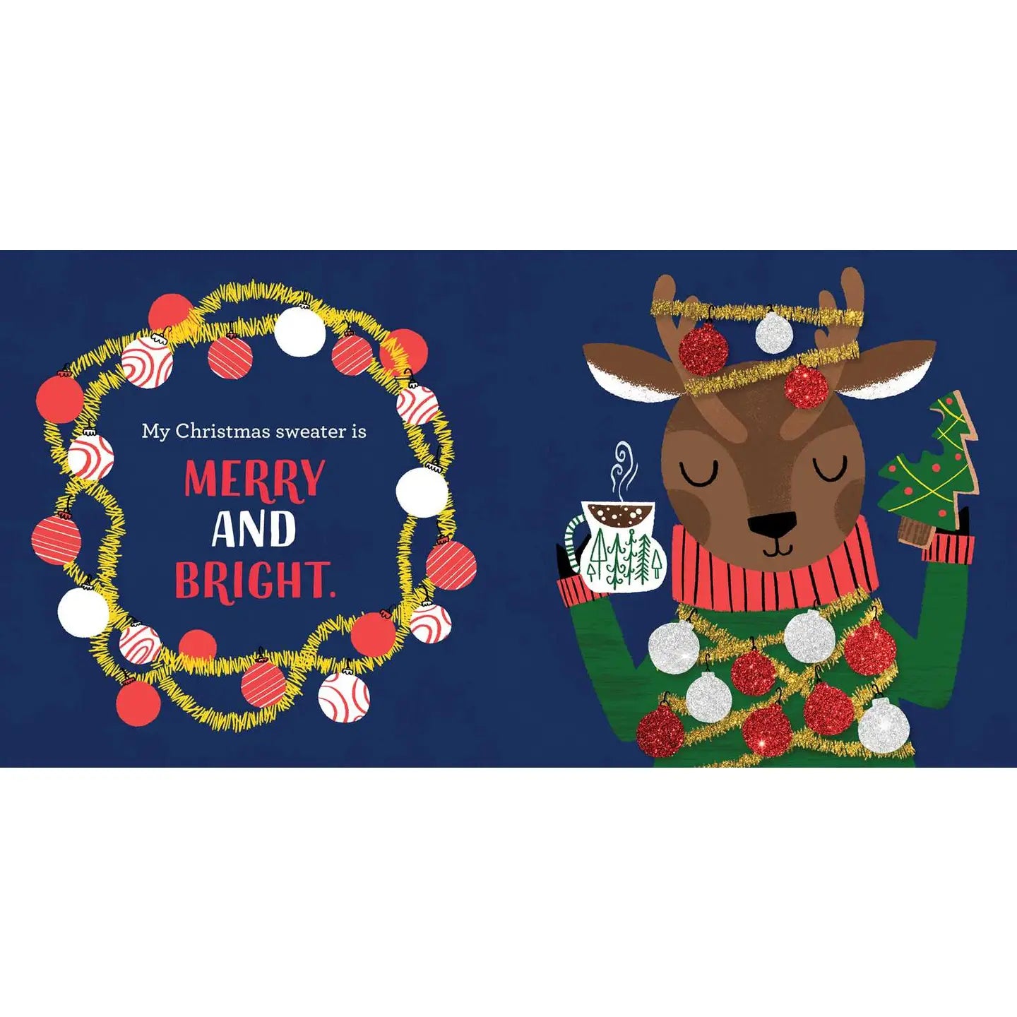 My Very Merry Ugly Christmas Sweater by Jeffrey Burton | Festive Holiday Party Outfit for Xmas Gatherings & Family Photos