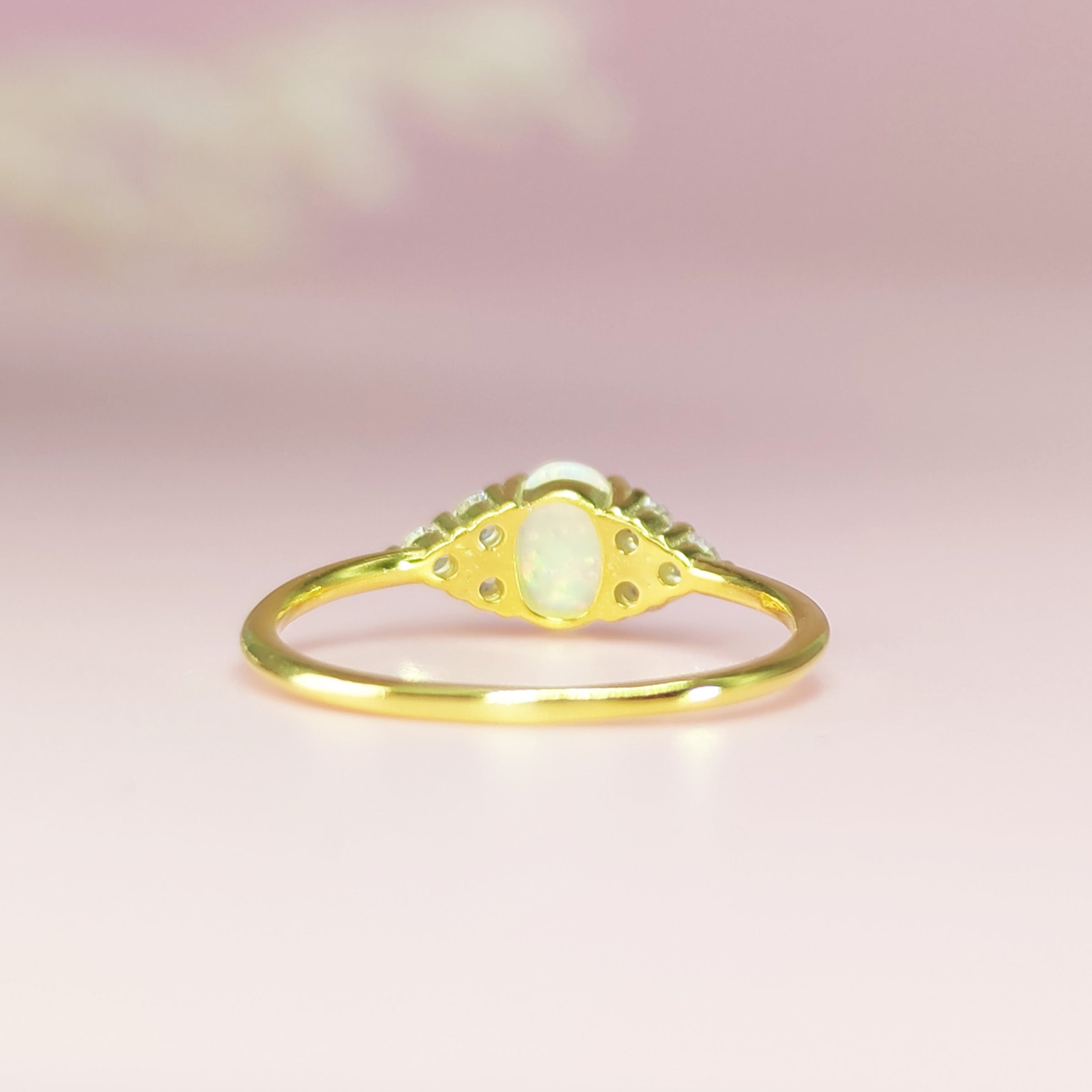 CherishedEssence: 14K Gold Oval Breastmilk Keepsake Ring - Perfect for Nursing Mothers & Memorial Jewelry Gifts