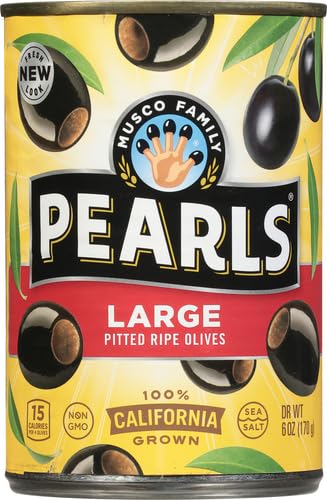 California Ripe Pitted Olives - Large 6 oz Can | Perfect for Salads, Pizzas & Mediterranean Recipes