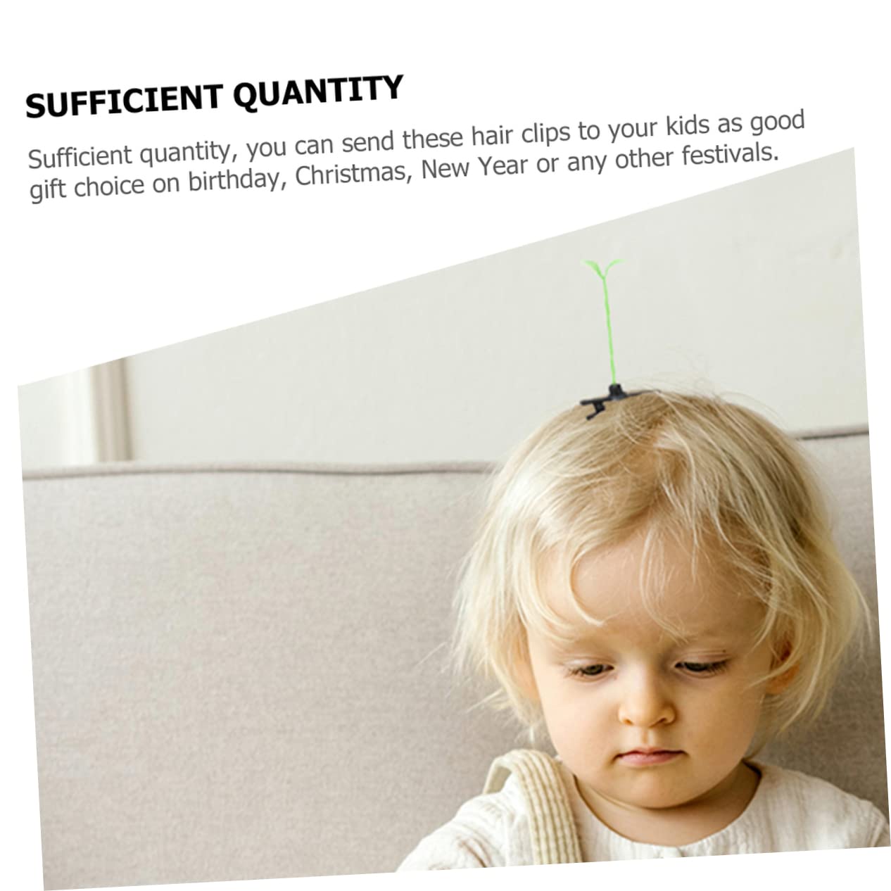 Cute Hair Clips for Girls & Boys - Plant Sprout Hairpins for Kids' Styling
