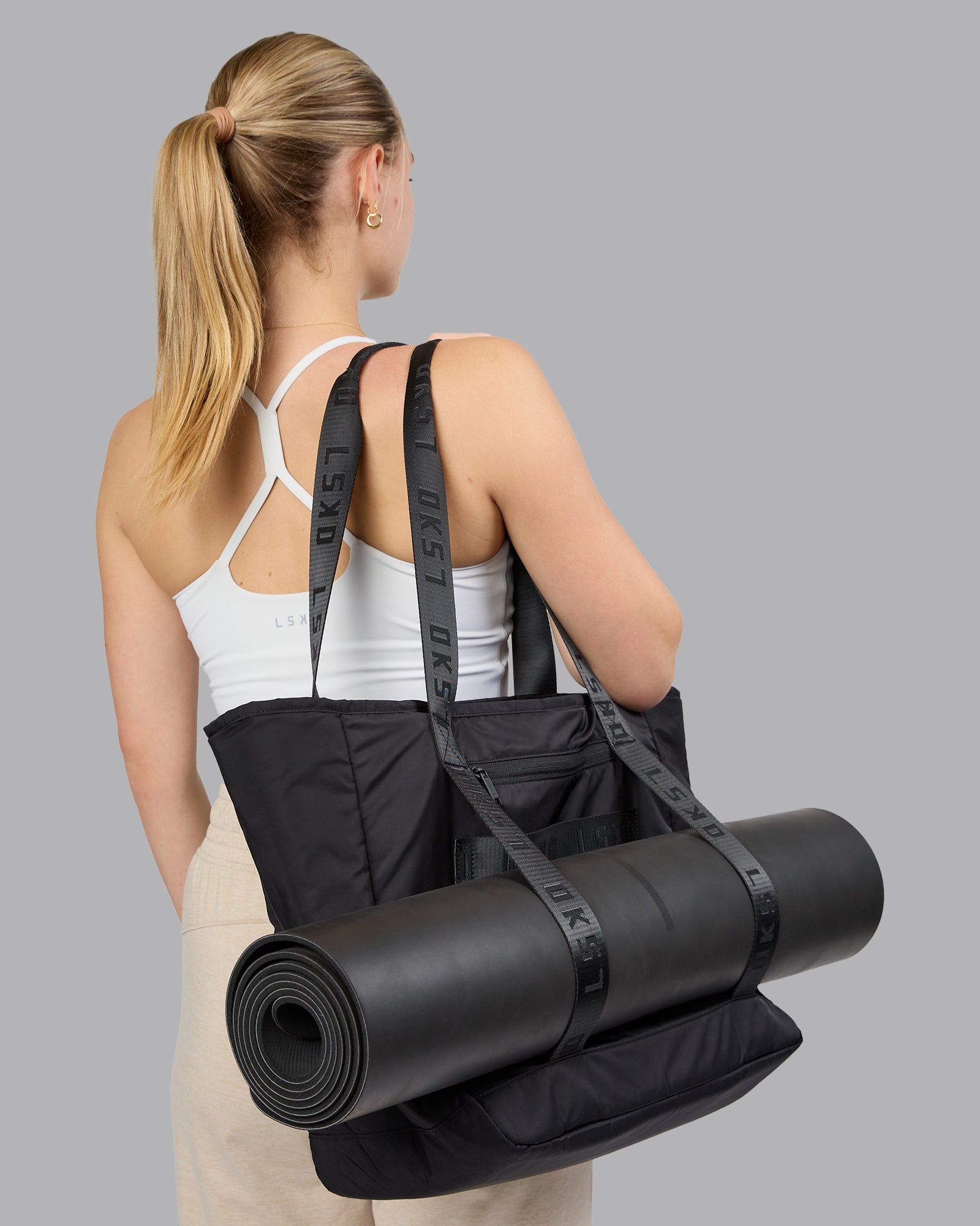 Go To Tote Bag - Premium Black Reusable Shopping Tote for Groceries, Beach, Work & Travel | Durable Eco-Friendly Carryall