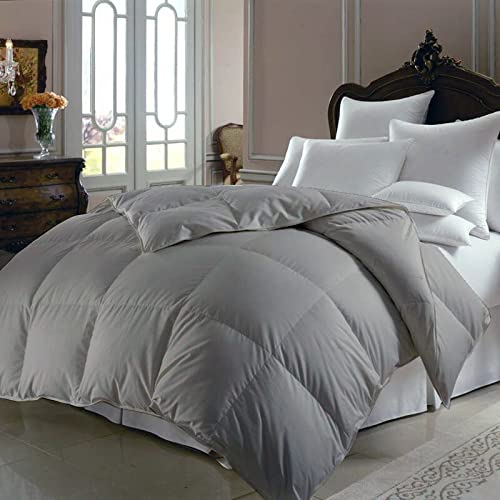 Happy at Home 5-Piece Twin Comforter Set - All Season Soft Bedding with 1 Comforter & 4 Pillow Shams (68x88 Inches, Silver Grey) - Perfect for Guest Rooms, Dorms & Cozy Bedroom Decor