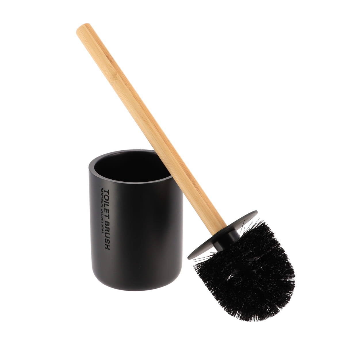 Durable Polyresin Toilet Brush with Stainless Steel Handle - Bathroom Cleaning Tool for Home & Commercial Use - Ideal for Toilets, Sinks & Tubs