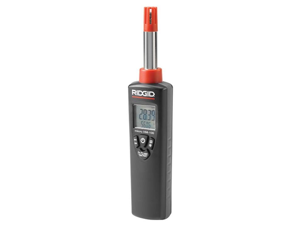 RIDGID 37438 Micro HM-100 Digital Temperature and Humidity Meter - Portable Hygrometer Thermometer for Home, Office, and Industrial Use