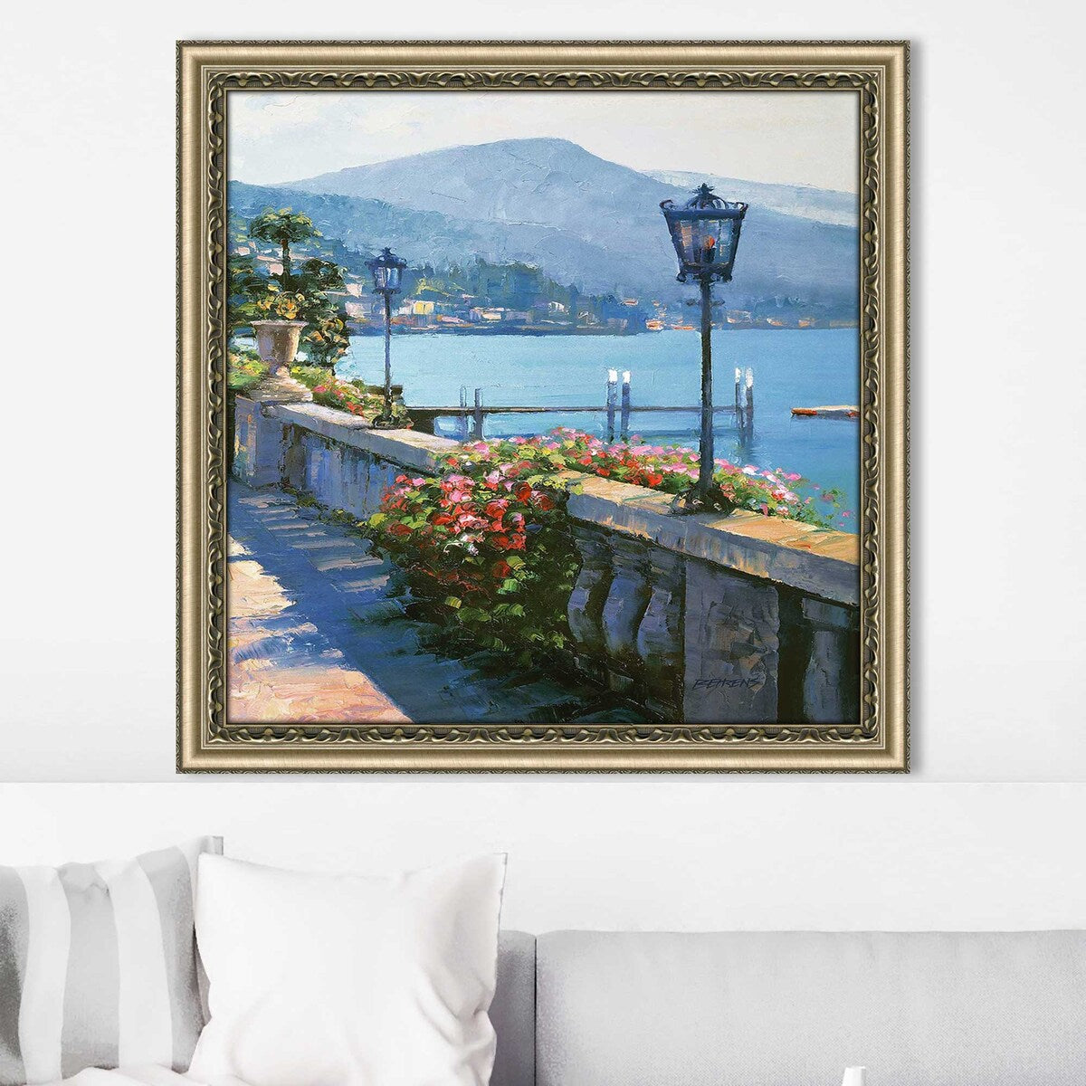Bellagio Promenade by Howard Behrens II - Premium Acrylic Wall Art Print - Perfect for Living Room, Bedroom & Office Decor