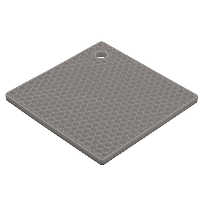Mrs. Anderson's Premium Silicone Honeycomb Trivet - Heat Resistant Kitchen Mat for Hot Pots & Pans - Grey - Perfect for Dining Table, Countertop Protection & Stylish Home Decor