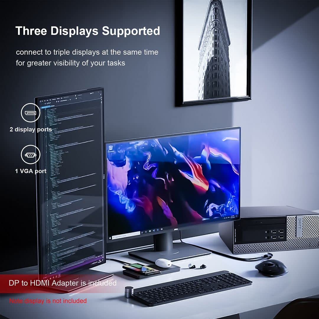 Refurbished Dell OptiPlex 7020 Tower Desktop PC - Intel i7-4790, 32GB RAM, 1TB SSD + 2TB HDD, WiFi AC8260, Dual Monitor Support, Wireless Keyboard & Mouse - Windows 10 Pro (Renewed) | Ideal for Home Office, Business Workstations & Gaming Setups