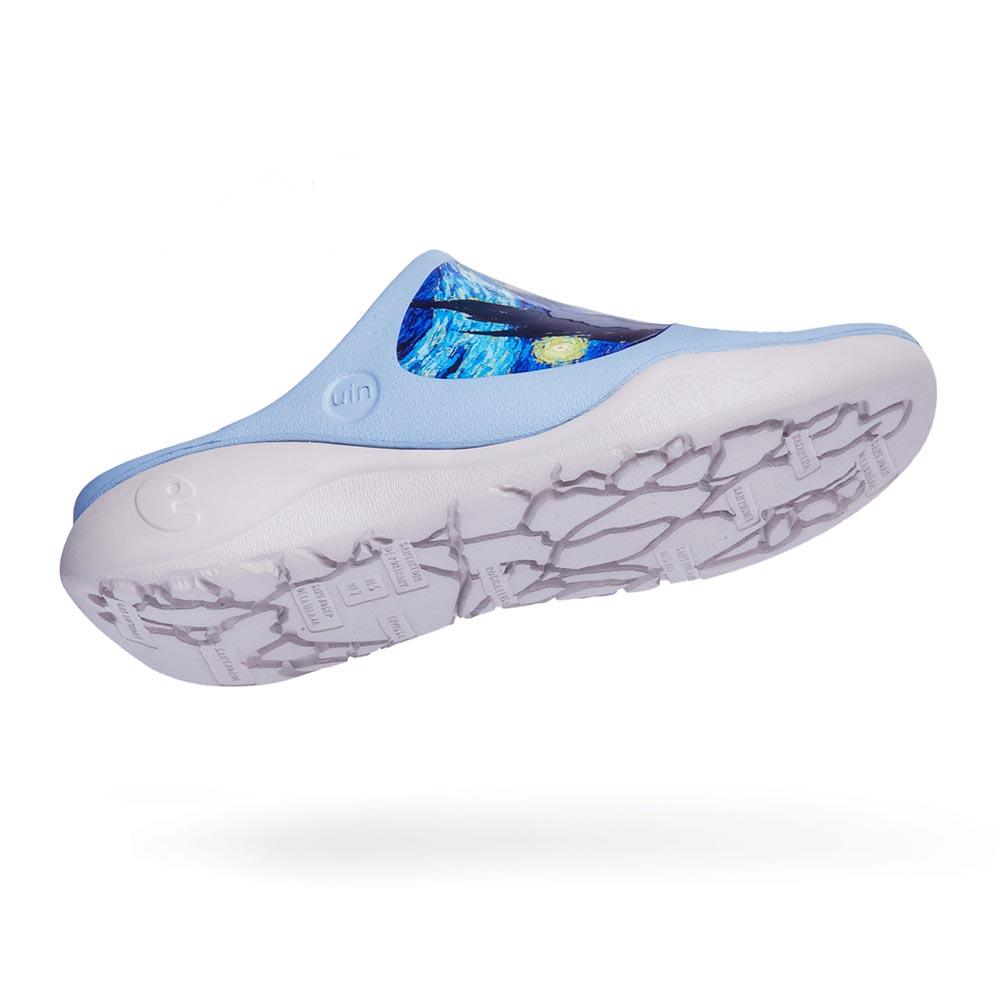 Starry Night Ibiza Slides for Women - Comfortable Summer Sandals with Glitter Design - Perfect for Beach, Pool, and Casual Outings