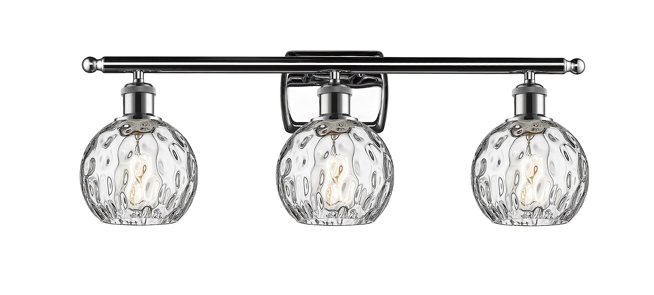 Innovations Lighting Athens Water Glass 3-Light Bathroom Vanity Light - Industrial Style, 11