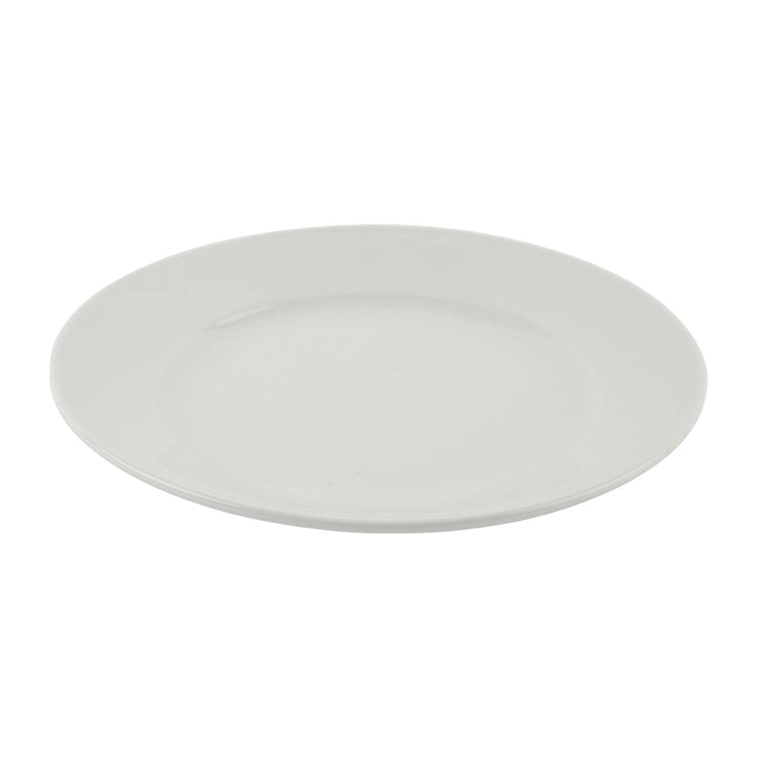 Athena Hotelware CC208 9-Inch Wide Rimmed Dinner Plates - Set of 12, Premium White Porcelain - Perfect for Restaurants, Catering & Home Dining