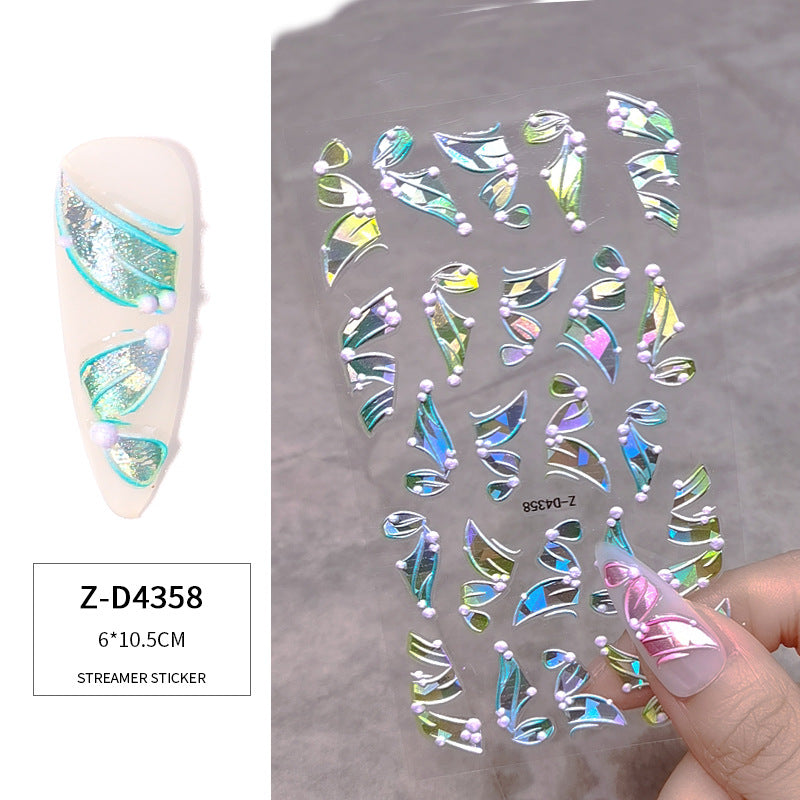 3D Multicolor Nail Art Stickers - Waterproof DIY Nail Decals for Women, Girls | Perfect for Parties, Weddings, Holidays & Special Occasions