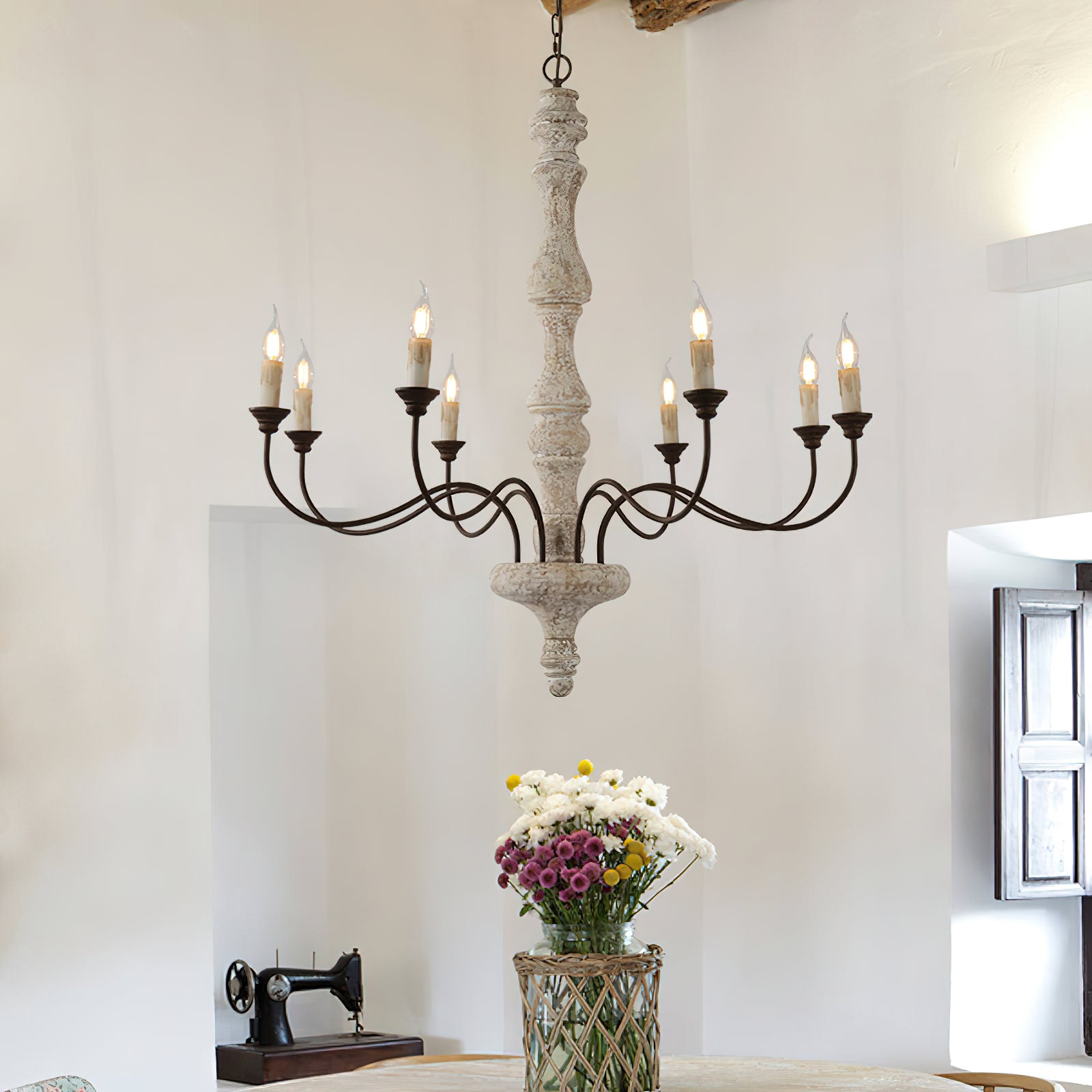Elegant Molina Crystal Chandelier - Modern Ceiling Light Fixture for Dining Room, Living Room & Bedroom | Perfect for Home Decor & Wedding Venues