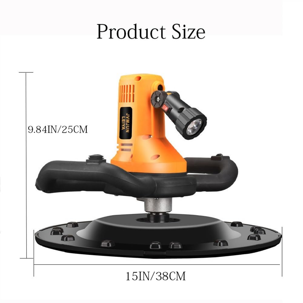 Electric Trowel Power Concrete Mixer - 6 Speed (280-2800 RPM) Handheld Concrete Trowel Machine for Wall Smoothing & Polishing | Professional Concrete Tools for Construction, DIY Projects & Home Renovation