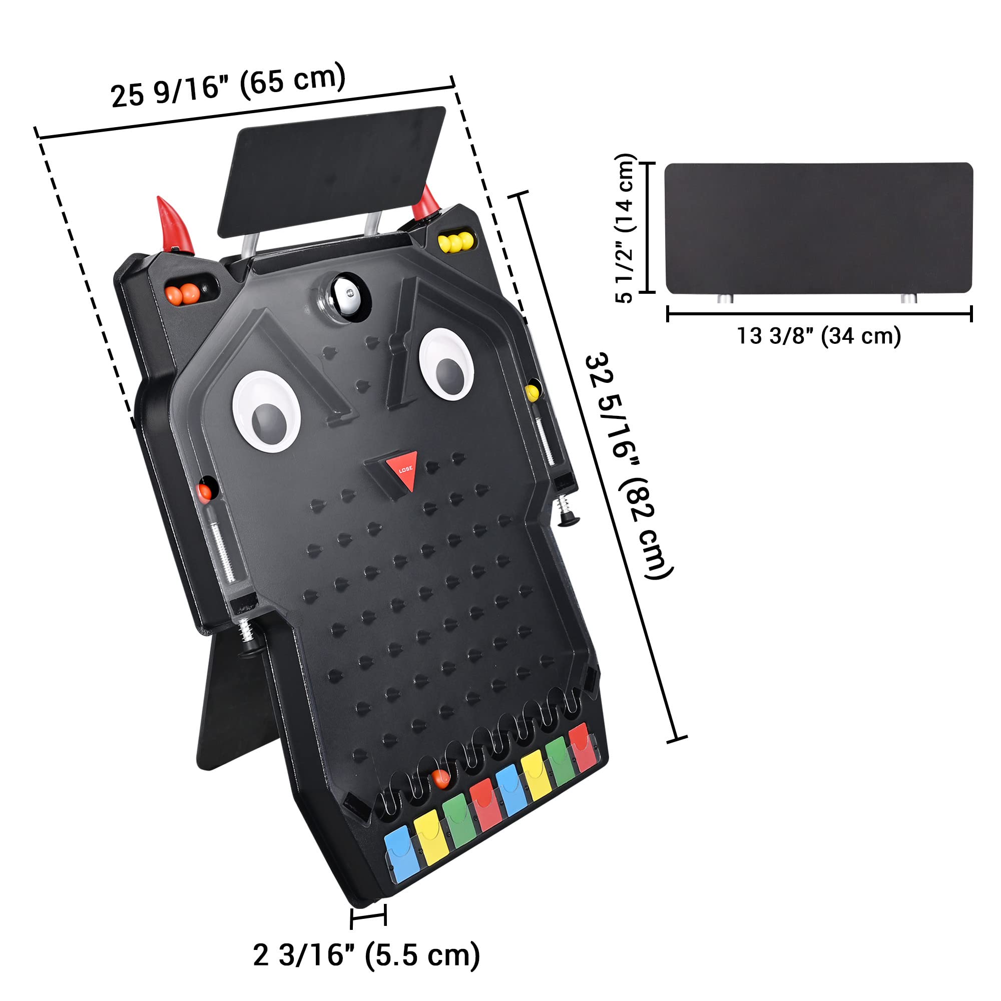 WinSpin Pinball Machine - Tabletop & Floor Stand Prize Drop Board Game with 8 Slots (32