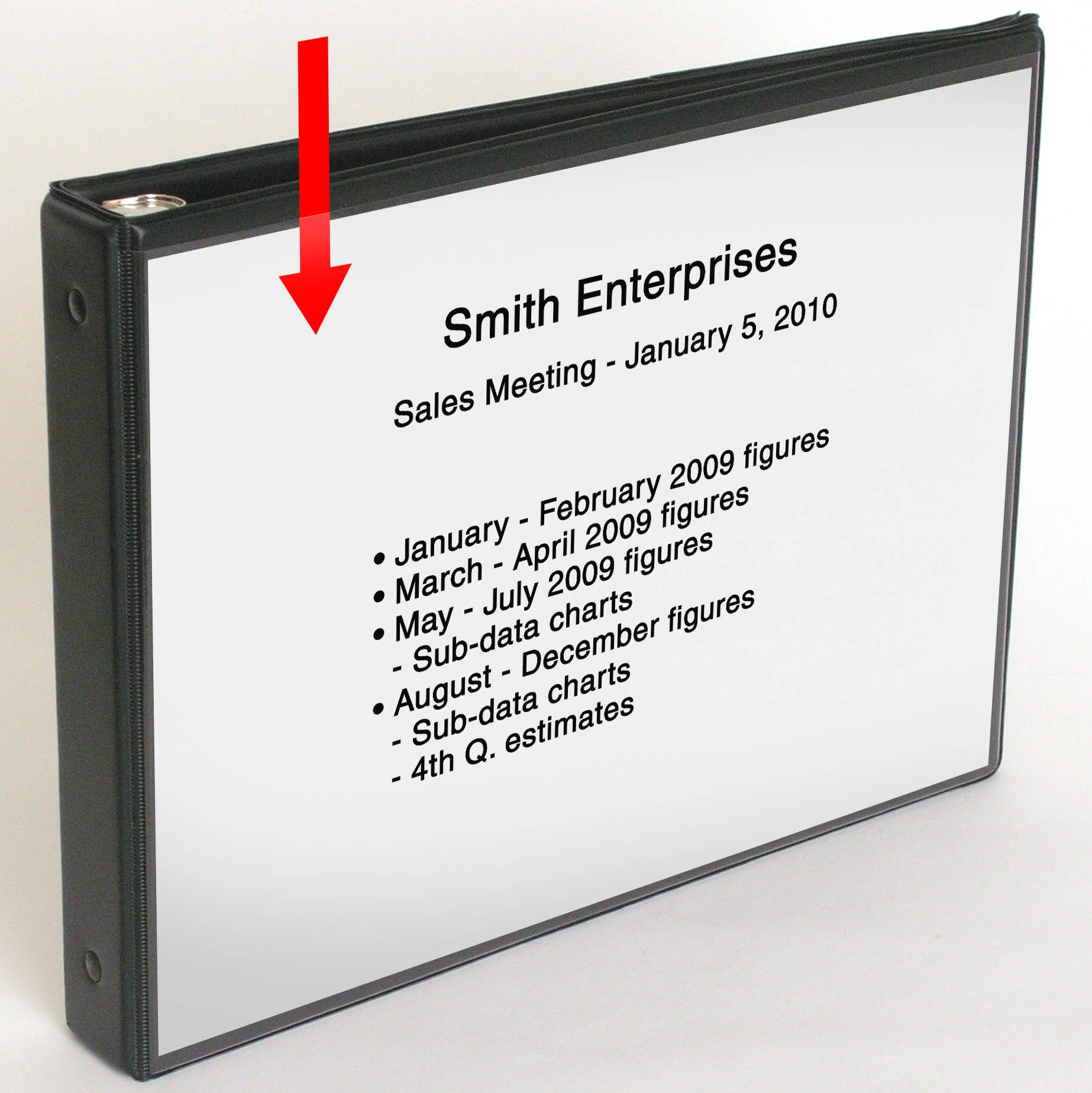 StoreSMART® Flip Chart Easel Binder with 25 Vinyl Sheet Protectors - VH430KIT-1 | Portable Presentation Display for Office Meetings, Classroom Teaching & Business Training