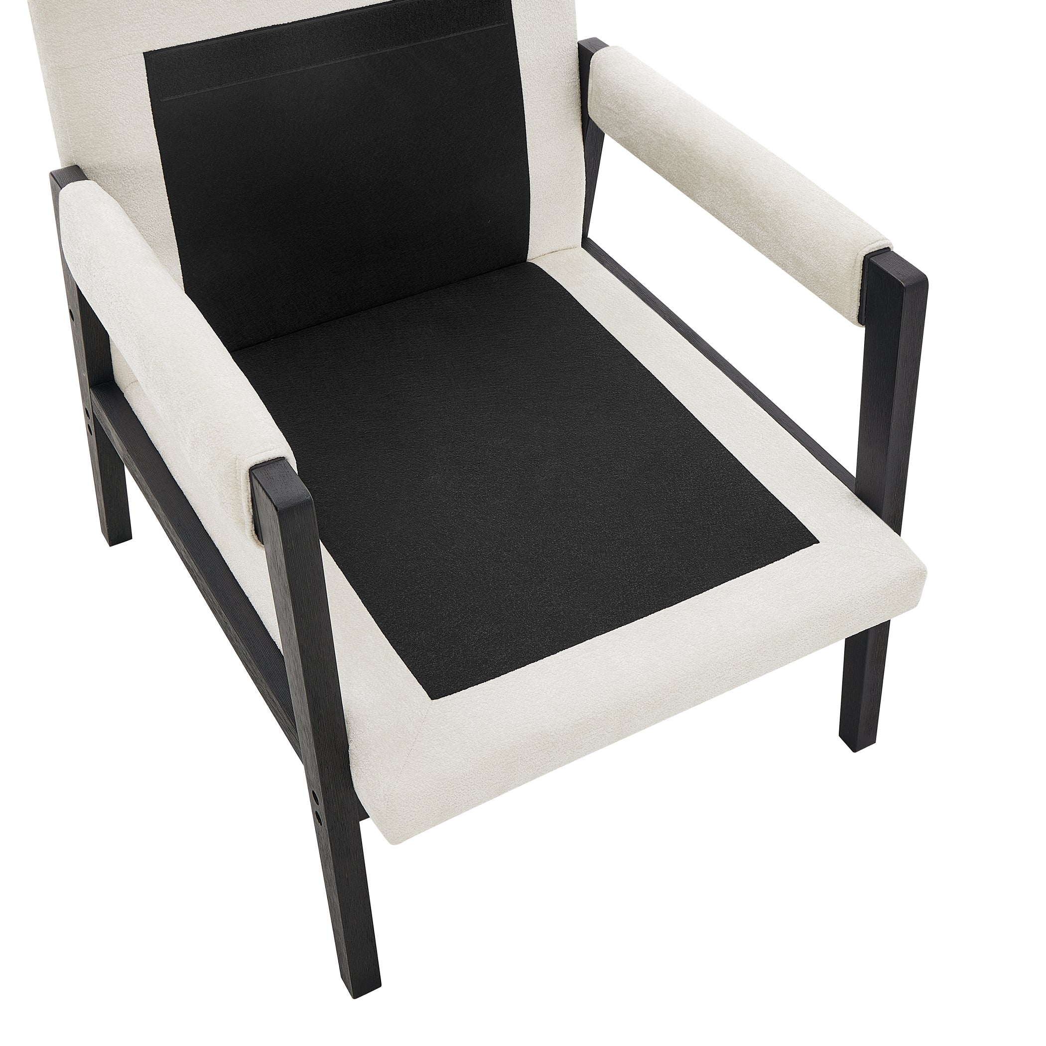 Roundhill Furniture Kelly Mid Century Modern Chenille Upholstered Accent Armchair - Stylish Living Room Chair for Home Office, Lounge & Reading Nook