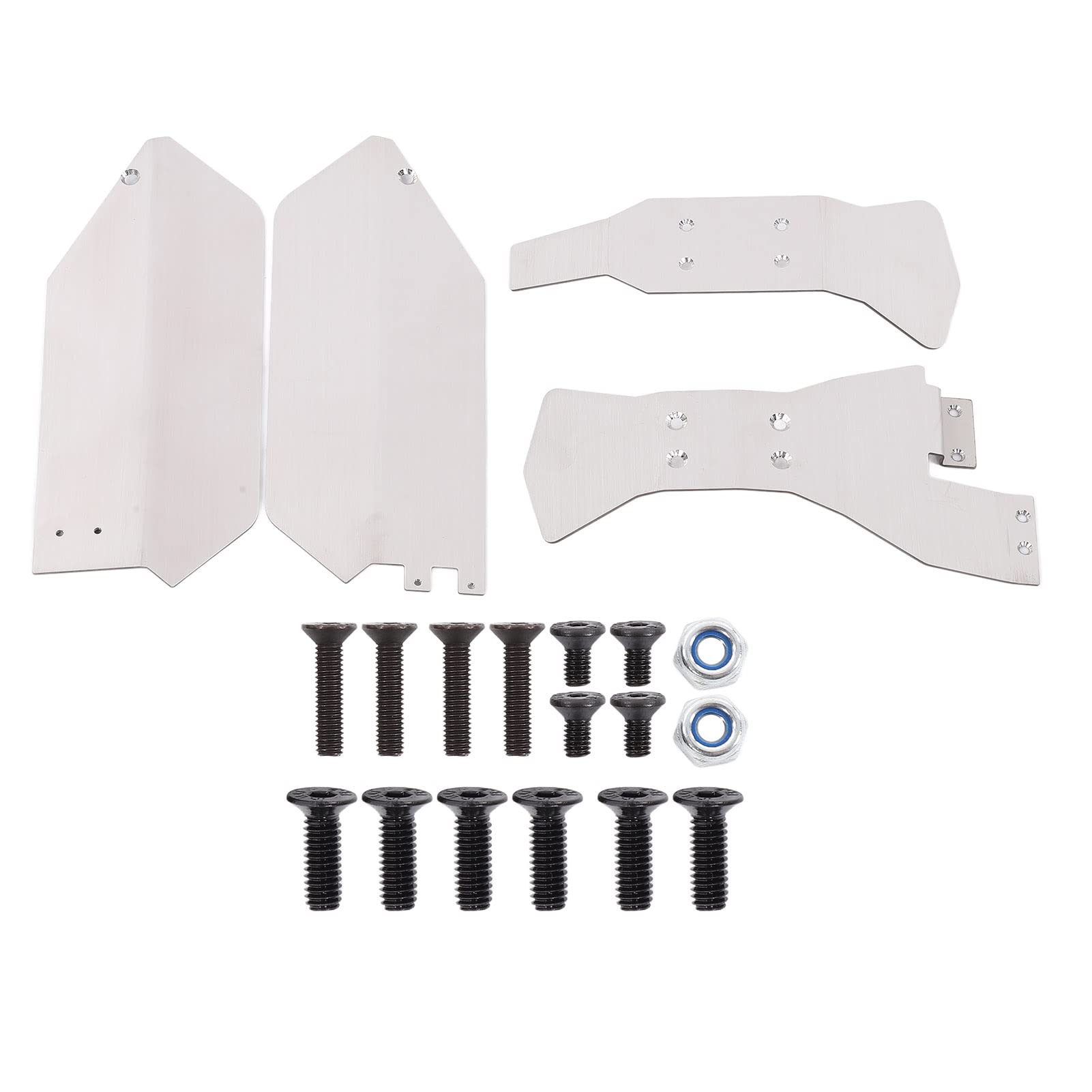 RiToEasysports RC Chassis Armor Set - Stainless Steel Protection Plate for Remote Control Cars | Easy Installation & Durable Design | Perfect for Off-Road Bashing, Crawling & RC Racing Accessories