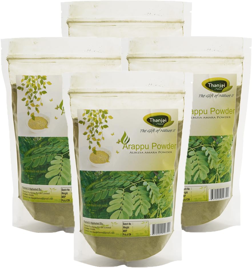 **Organic Thanjai Arappu Powder 1000g (4 x 250g) | Natural & Traditional Herbal Hair Care for Shine & Scalp Health | Perfect for DIY Hair Masks & Ayurvedic Treatments**