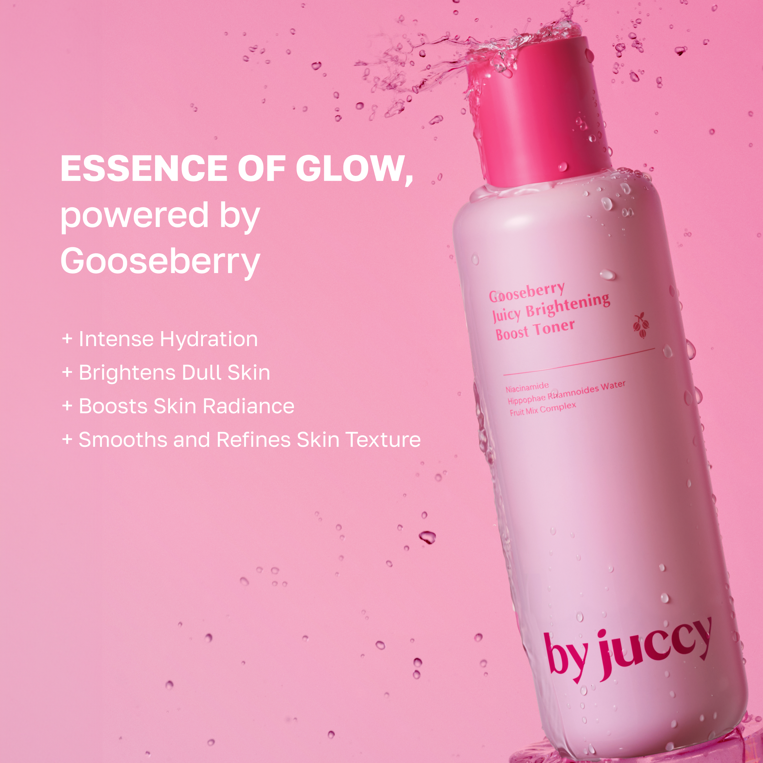 Gooseberry Brightening Boost Toner 150ml - Skin Hydration & Glow for Day & Night - by JUCY