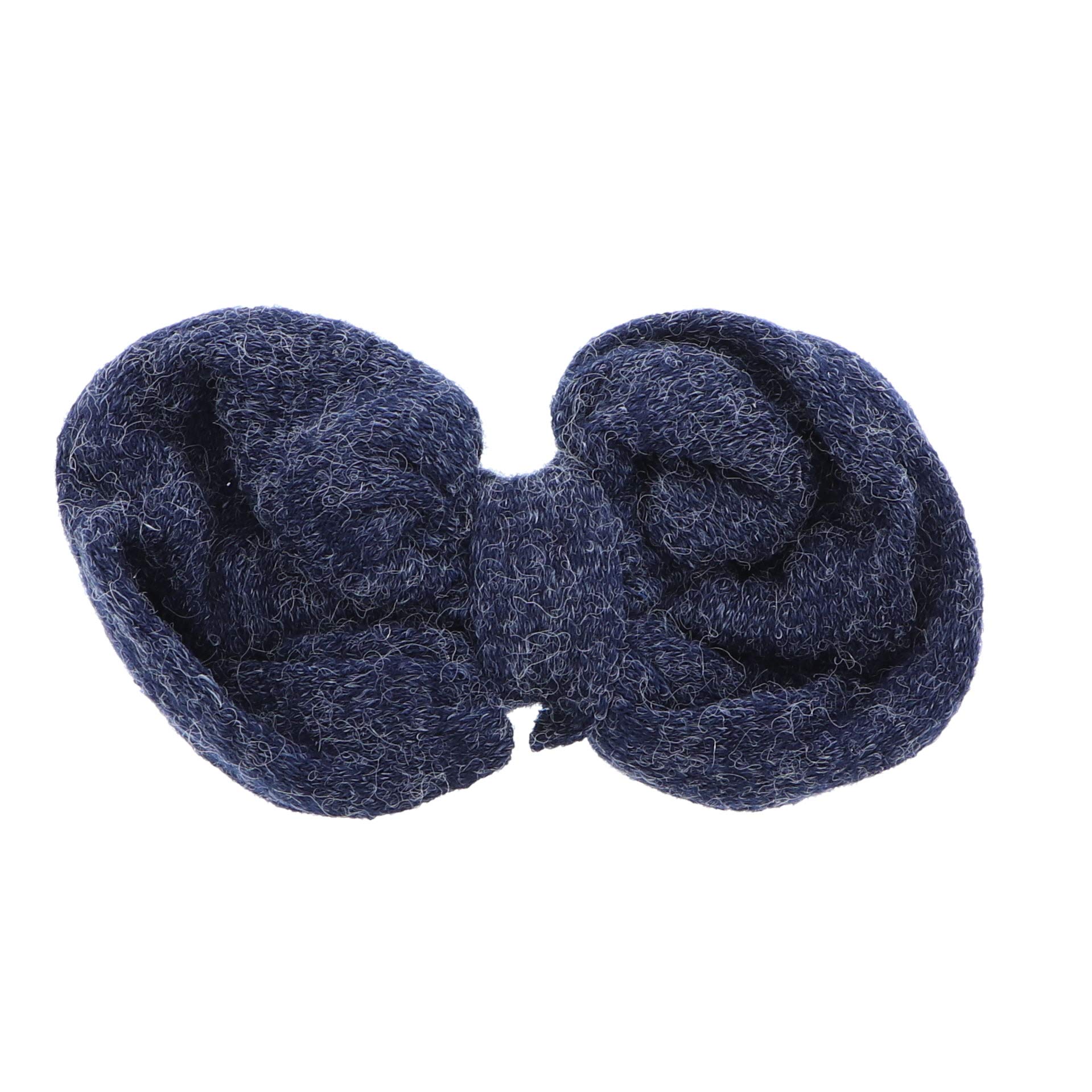 6 Inch Navy Heather Knit Bow for Girls - Perfect for Hair Accessories, Parties, and Everyday Style