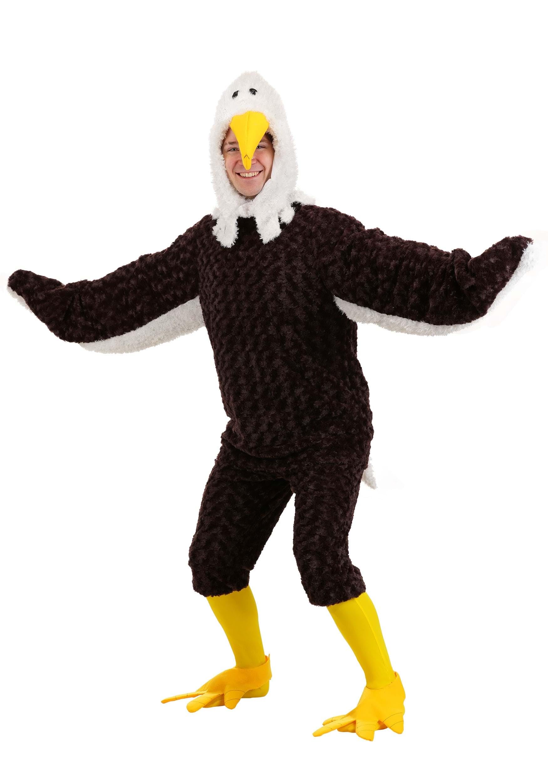 Realistic Adult Eagle Costume - Faux Fur Eagle Outfit for Halloween, Cosplay & Costume Parties - Perfect for Mascots, Themed Events & Wildlife Enthusiasts