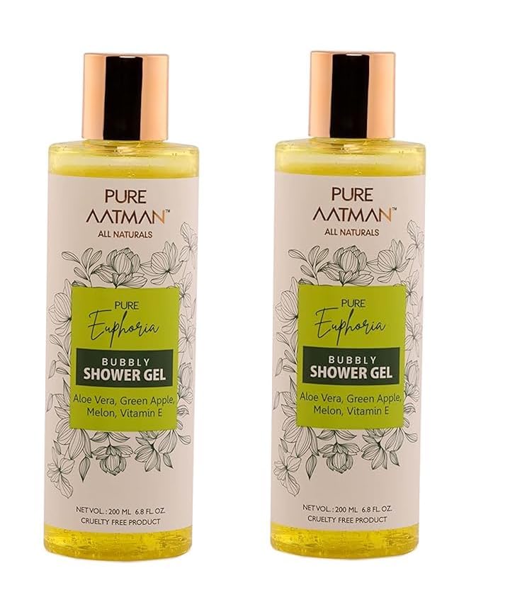 PURE AATMAN Nourishing Body Wash for Women & Men - Energizing & Refreshing Shower Gel (200ml) | Buy 1 Get 1 Free | Perfect for Daily Shower, Gym & Spa Use