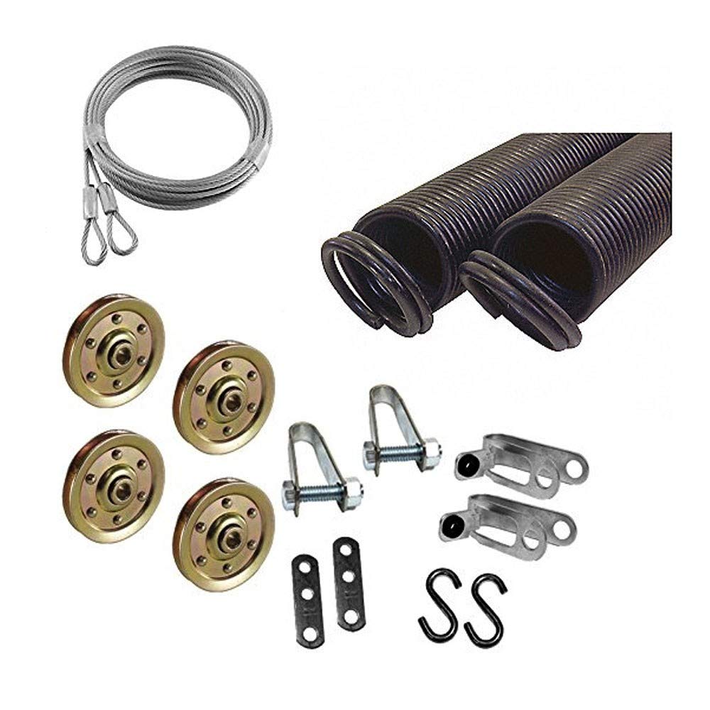 **Garage Door Extension Spring Kit - Double Looped for 7' High Door (25-42-100 LB, Tan) - Heavy-Duty Replacement for Smooth Garage Door Operation**    *使用场景 (Usage Scenarios):*   - Perfect for residential garage door repairs and maintenance   - Ensures smooth and quiet door operation   - Ideal for replacing worn-out or broken springs on 7-foot garage doors   - Durable construction for long-lasting performance in all weather conditions